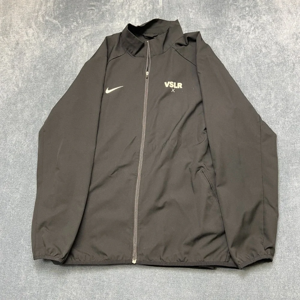 Nike Dri Fit VSLR X Golf Jacket Mens 2XL Black Mock Neck Raglan Sleeve Full Zip